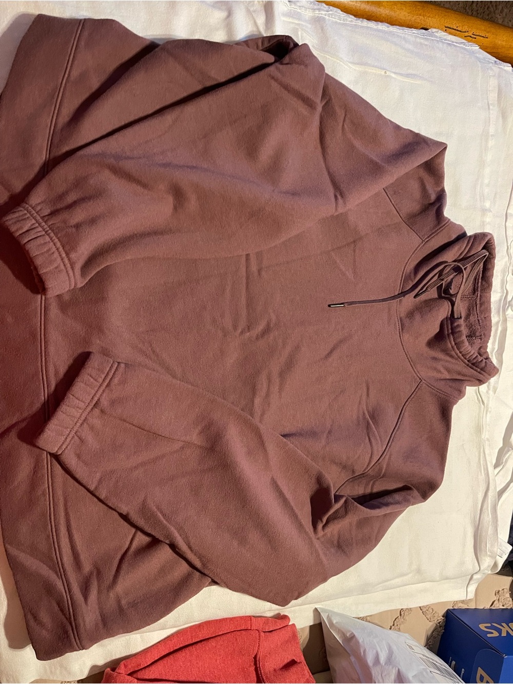Mauve Pullover  - Cozy Lightweight Sweatshirt